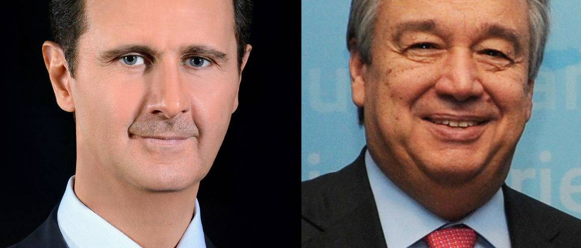 الرئيس الأسد يتلقى برقية من أمين عام الأمم المتحدة بمناسبة عيد الجلاء