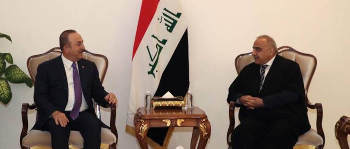 عادل عبدالمهدي ..يؤكد لأوغلو التزام العراق بإقامة علاقات متوازنة مع دول الجوار بما يحفظ سيادتها