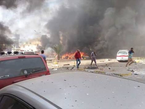 انفجار السفارة القطرية و  اصابة مسؤولها و عدد من الموظفين